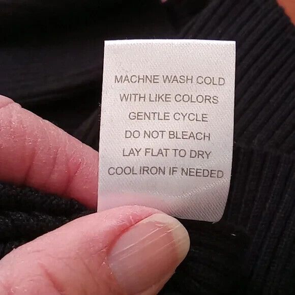 Almost Famous size large black stretchy sweater dress New - Picture 10 of 10